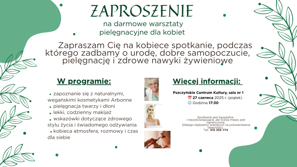 Warsztaty pielęgnacyjne dla kobiet