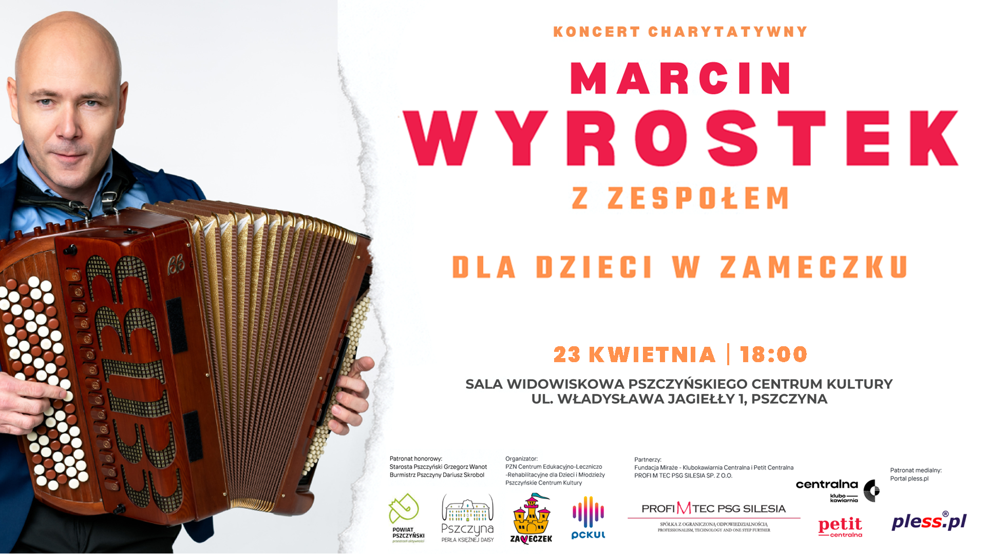 Muzyka, która otwiera serca! Marcin Wyrostek z zespołem dla dzieci z Zameczku!